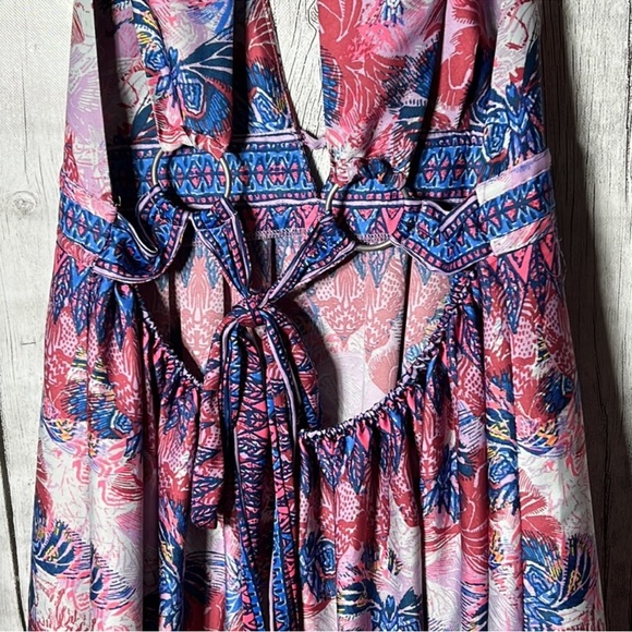 2🌎’s/$66~Free People Butterfly Daydreaming Fit & Flare Mini Dress NWT~Medium - Picture 7 of 14